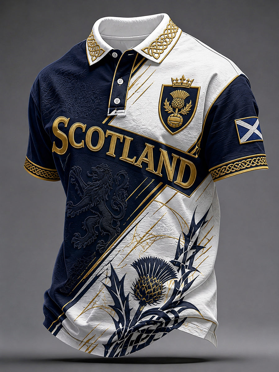 Men's Scottish Football Short Sleeve Shirt