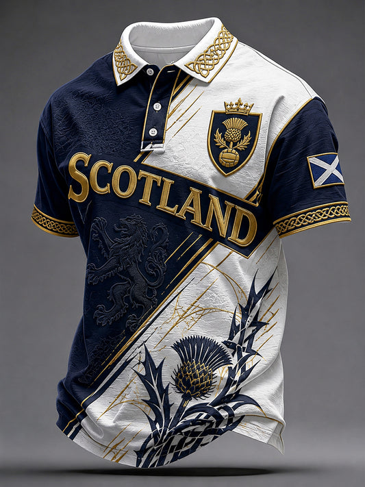 Men's Scottish Football Short Sleeve Shirt