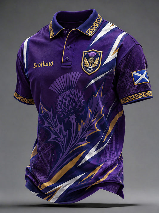 Men's Scottish Football Short Sleeve Shirt