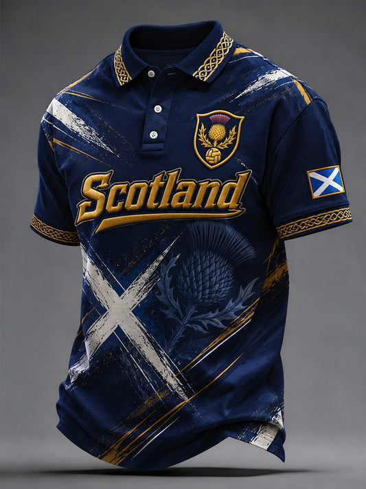 Men's Scottish Football Short Sleeve Shirt