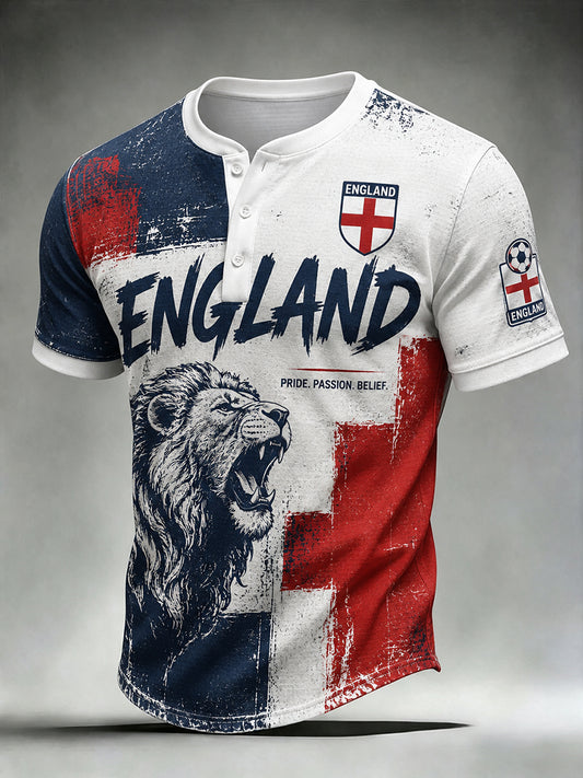 Men's England Football Short Sleeve T-Shirt