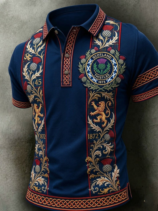 Men's UK Scotland Football Lover 2026 Printed T-shirt