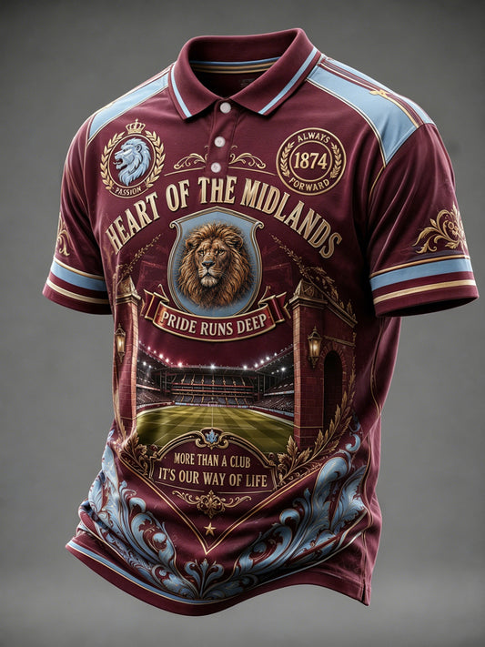 Men's Gift For Soccer Fans Print Casual Polo