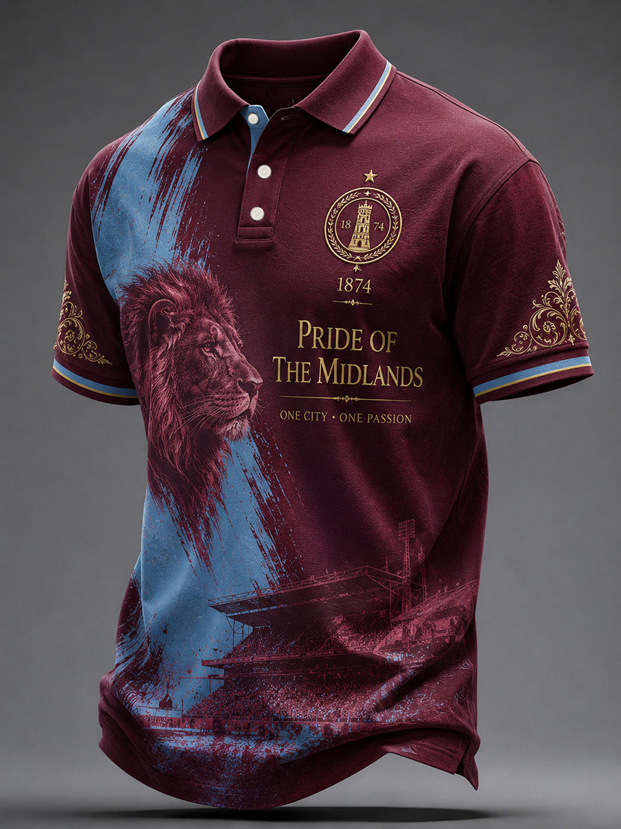 Men's Gift For Soccer Fans Print Casual Polo