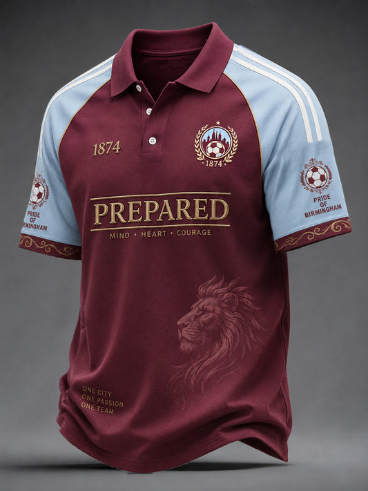 Men's Gift For Soccer Fans Print Casual Polo