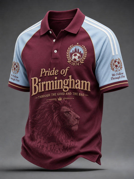 Men's Gift For Soccer Fans Print Casual Polo