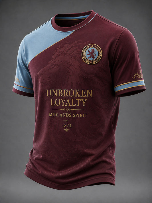 Men's Retro Football Fan Art Print Casual Jersey