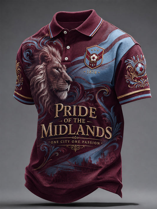 Men's Gift For Soccer Fans Print Casual Polo