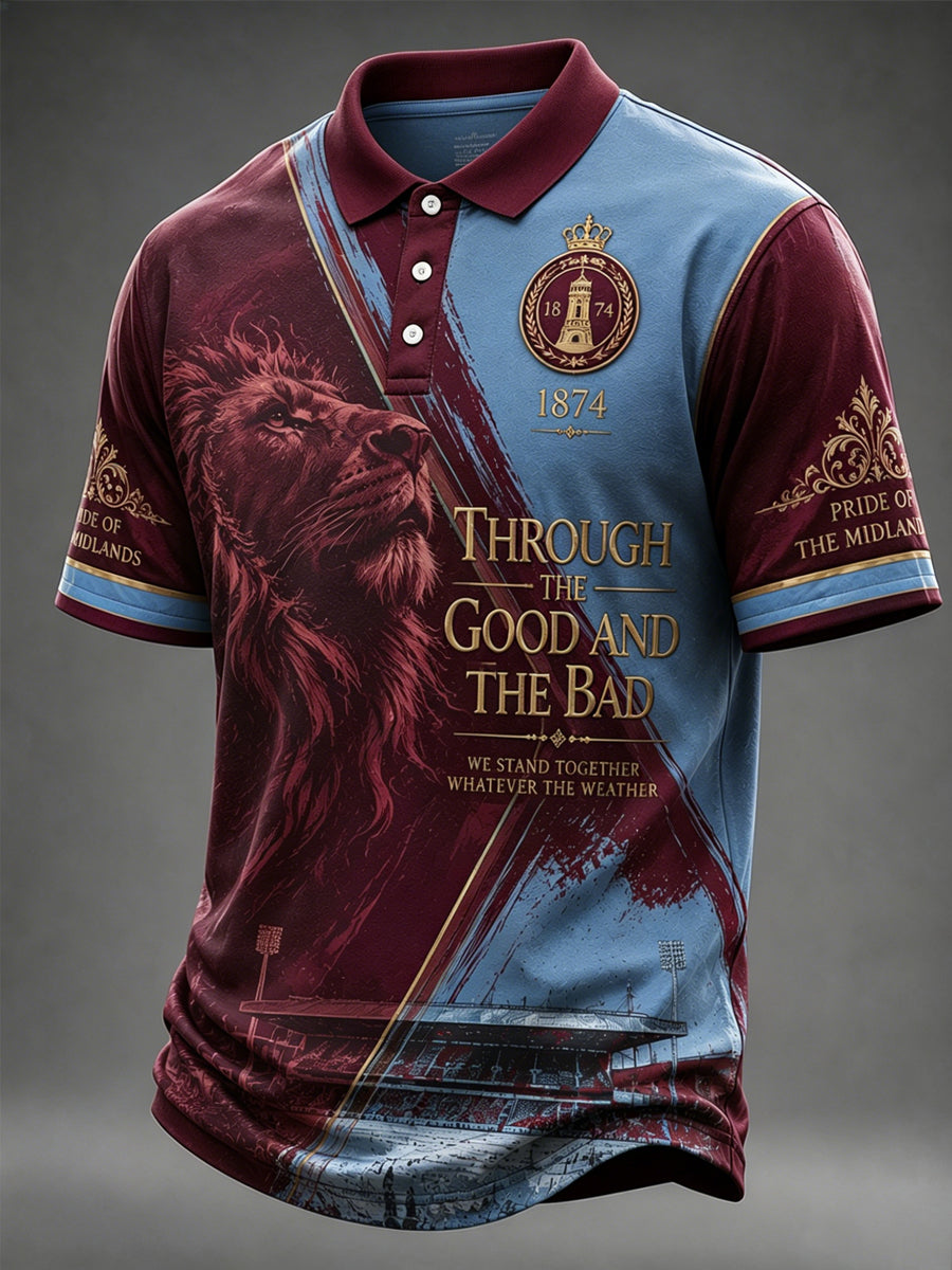 Men's Gift For Soccer Fans Print Casual Polo