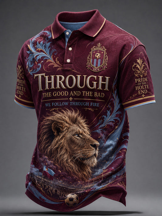 Men's Gift For Soccer Fans Print Casual Polo