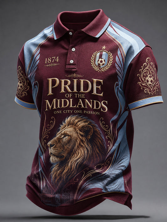 Men's Gift For Soccer Fans Print Casual Polo