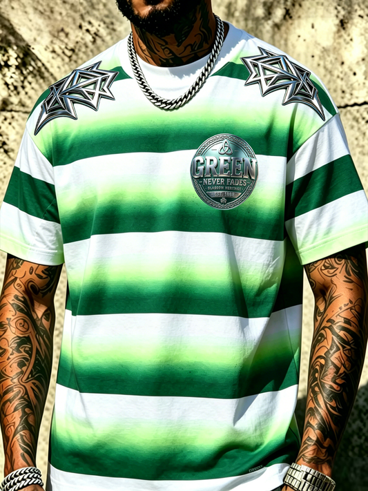 Men's Scottish Celtic FC Print short sleeves t-shirt