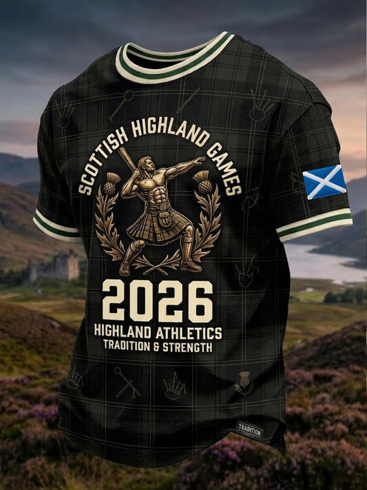 Men's Scottish Highland Games Short Sleeve T-shirt