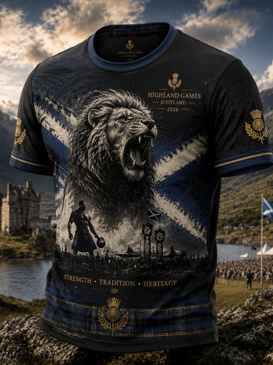 Men's Scottish Highland Games Short Sleeve T-shirt