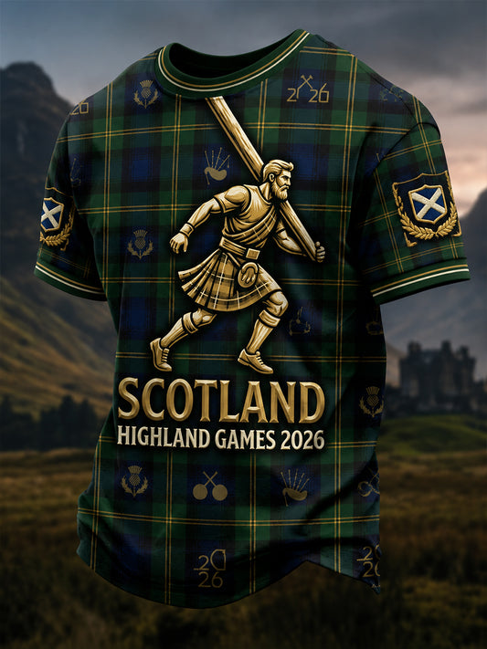 Men's Scottish Highland Games Short Sleeve T-shirt