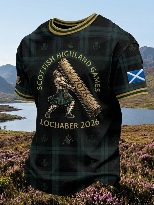 Men's Scottish Highland Games Short Sleeve T-shirt