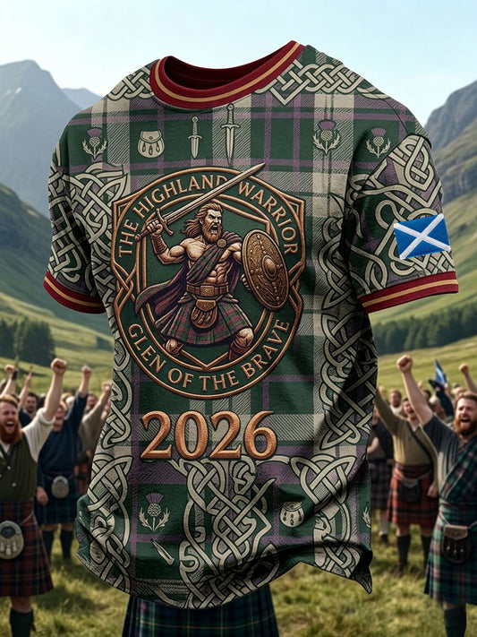Men's Scottish Highland Games Short Sleeve T-shirt