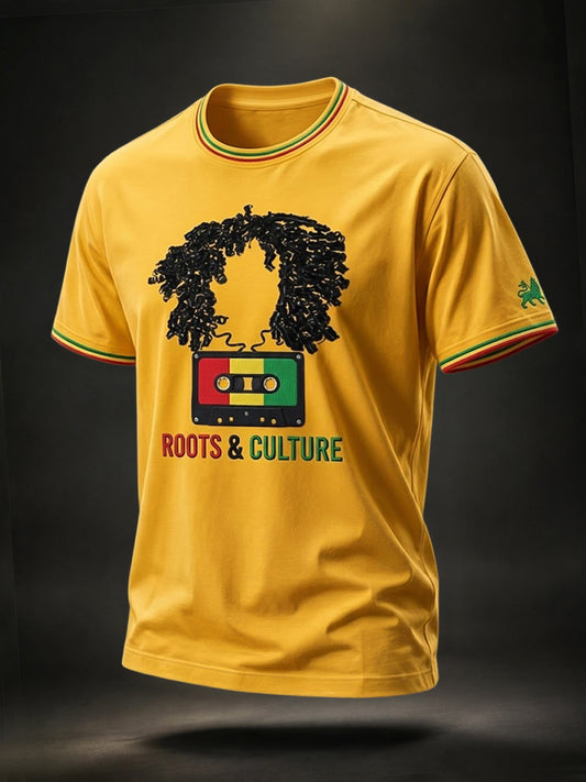 Fun Casual T-Shirt for Men Who Love Retro Reggae Music