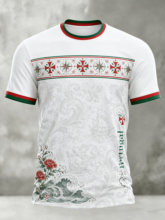 Men's Portugal Football Match Art Print T-Shirt