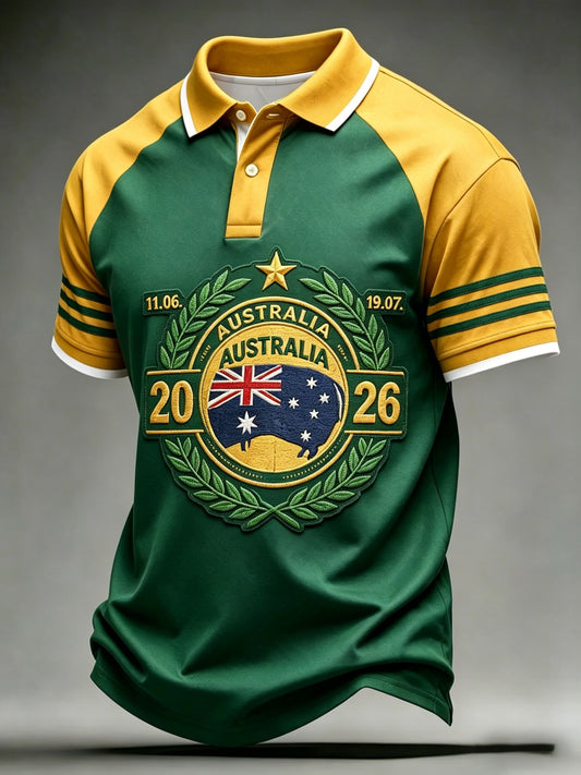 Men's Australian Football Lover Short Sleeve T-shirt