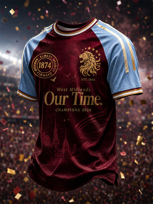 Men's Gift For Soccer Fans Print Casual Short Sleeve T-shirt