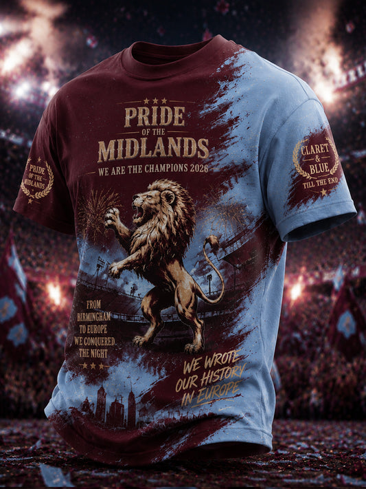 Men's Gift For Football Fans Print Casual Tee