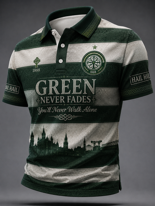 Men's Celtic Football Printed polo shirt