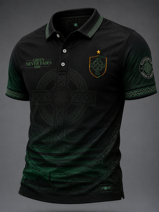 Men's Celtic Football Printed polo shirt