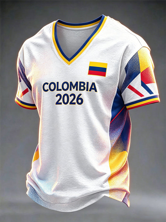 Colombia Football 2026 Casual Unisex T-Shirt