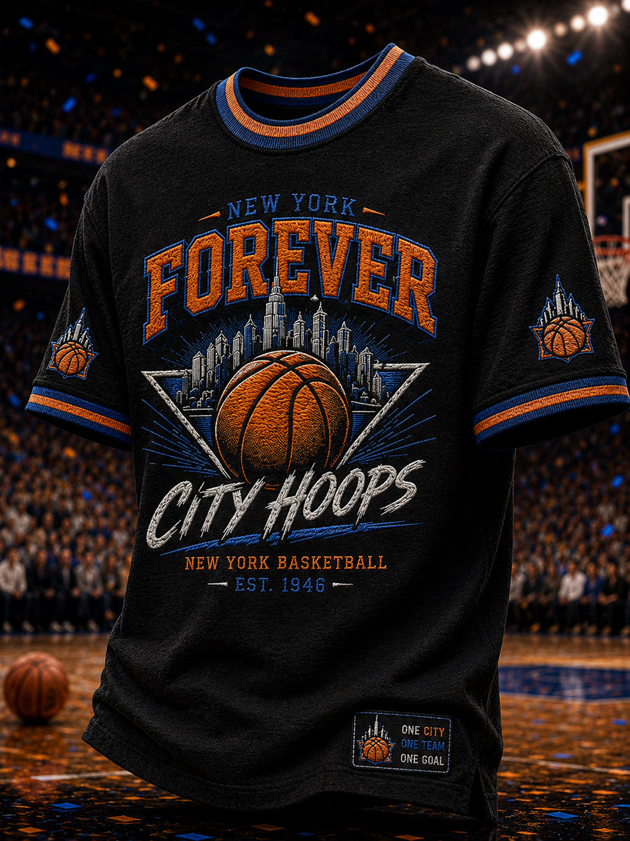 Men's Classic Basketball Fan Graphic Short Sleeve T-shirt