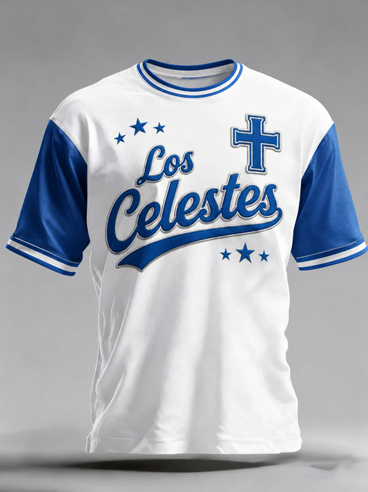 Men's Cruz Azul Fc Artistic Print T-Shirt