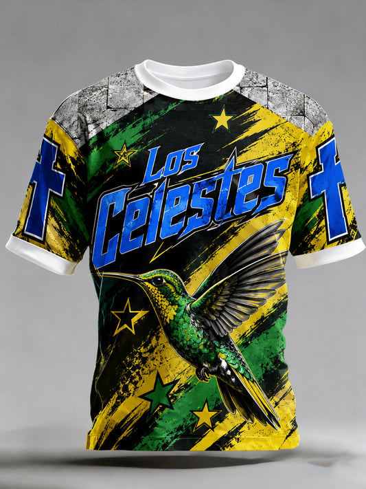 Men's Cruz Azul Fc Artistic Print T-Shirt