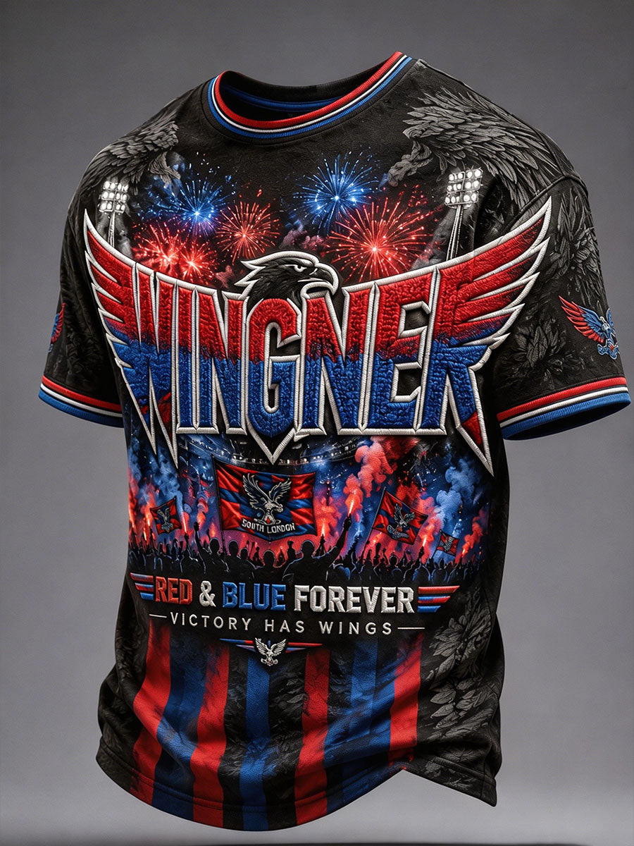 Men's Eagles Football Lover Winner Printed T-shirt