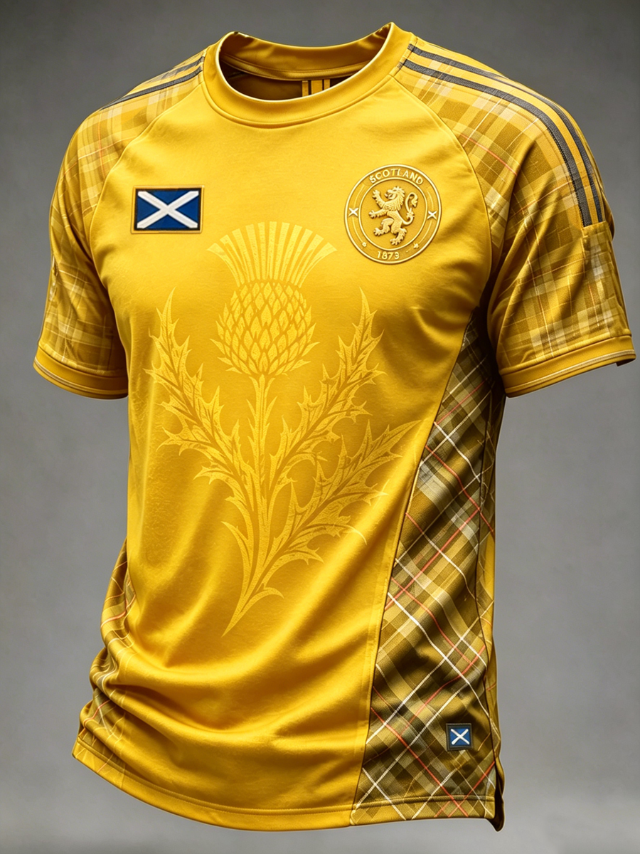 Men's UK Football Lover Scotland Printed short sleeve t-shirt