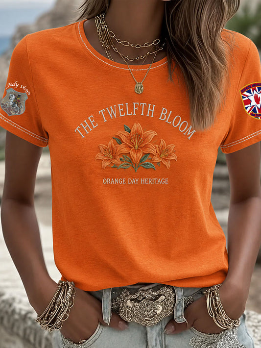 Women's 12th July Orangemen's Day Art Printed T-shirt