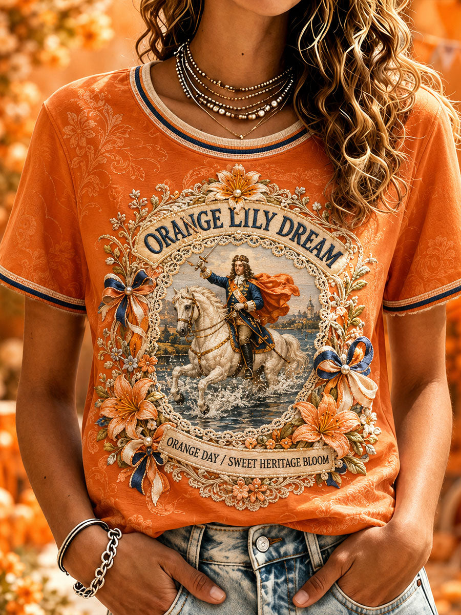 Women's 12th July Orangemen's Day Art Printed T-shirt