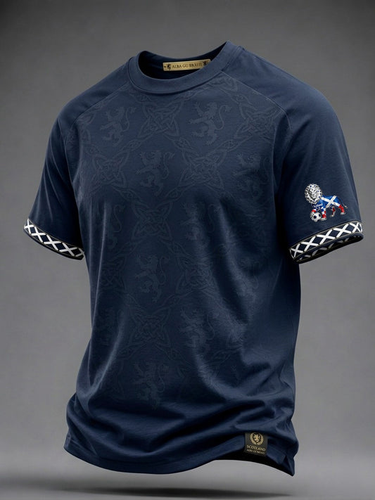 Men's UK Scotland Football Lover 2026 Printed T-shirt