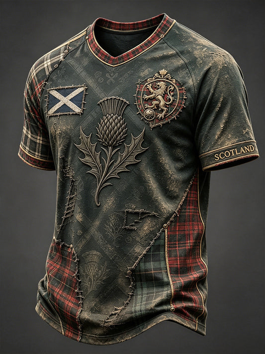 Men's Scottish Football Short Sleeve Shirt