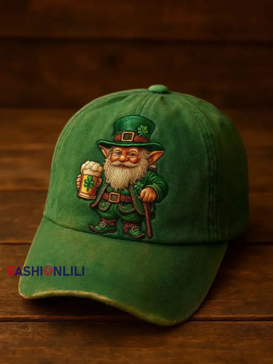 St. Patrick’s Day Printed Casual Unisex Hat Green / ONE