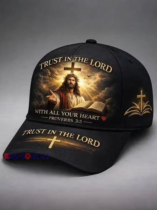 Trust in the Lord unisex hats Black / ONE