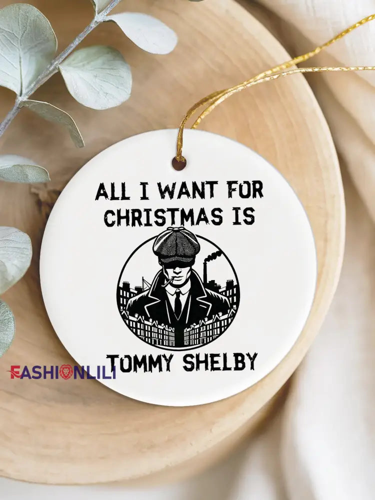 TV Series Inspired Christmas Acrylic Decorative Ornament White / ONE