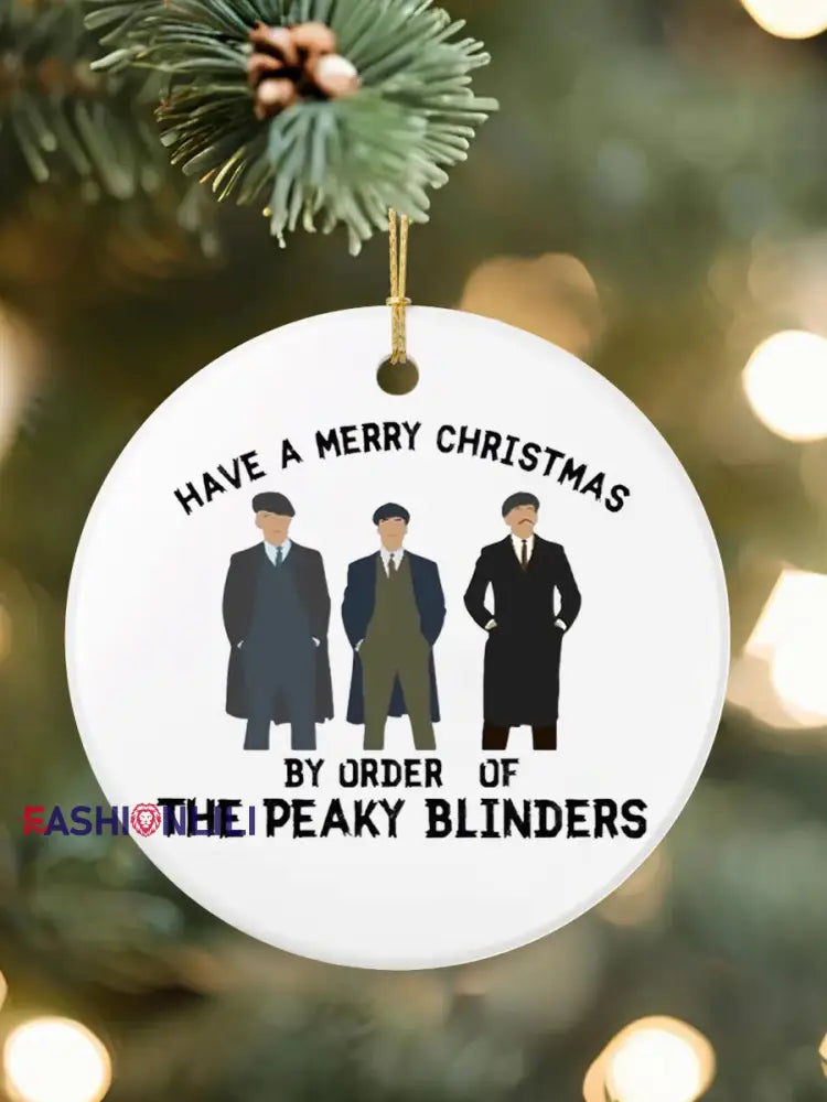 TV Series Inspired Christmas Acrylic Decorative Ornament White / ONE