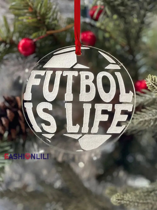 UK Football Lover Christmas Printed Acrylic Decoration As picture / ONE
