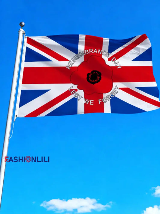 UK Lest We Forget Classic Flag As picture