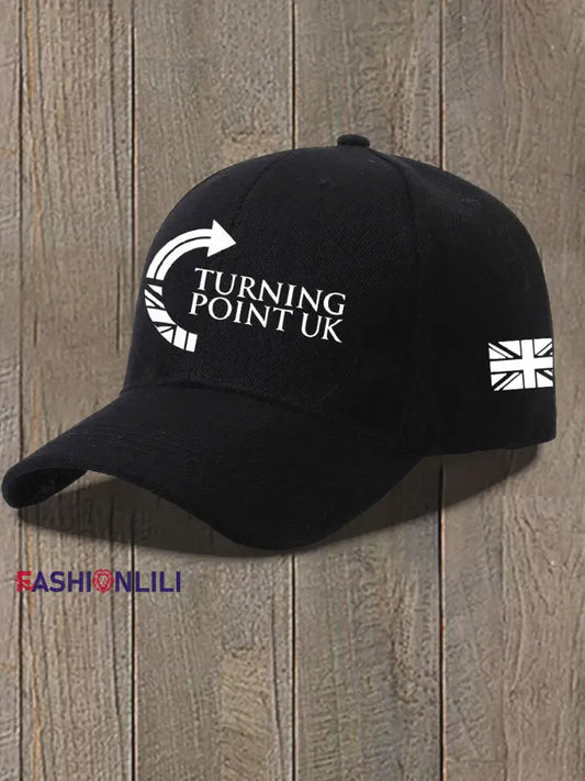 Unisex Charlie Kirk Turning Point Design Print Hat Black / ONE