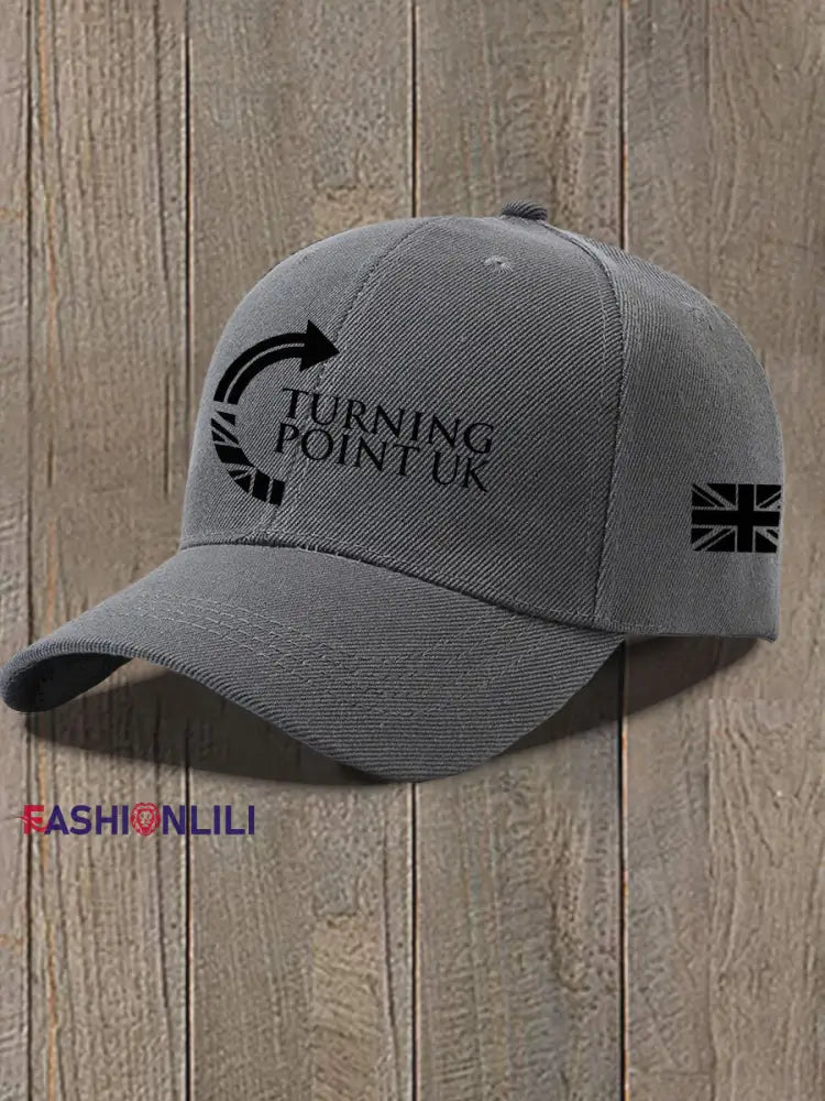 Unisex Charlie Kirk Turning Point Design Print Hat Dark Gray / ONE