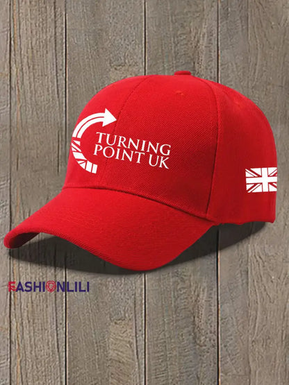 Unisex Charlie Kirk Turning Point Design Print Hat Red / ONE