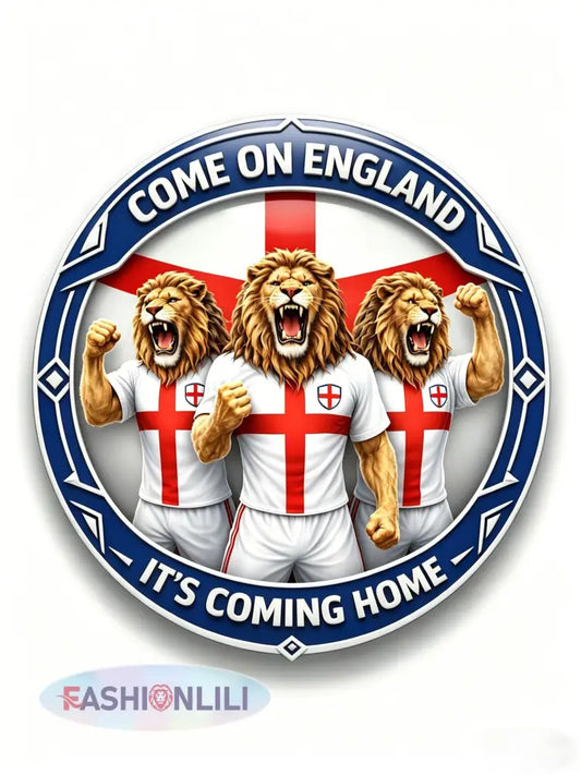 Unisex England Football Match Support Art Print Badge - A / ONE