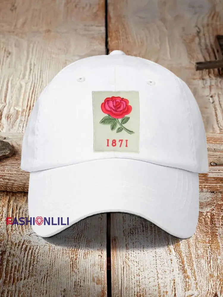 Unisex England Rugby Lover Printed Hat White / ONE