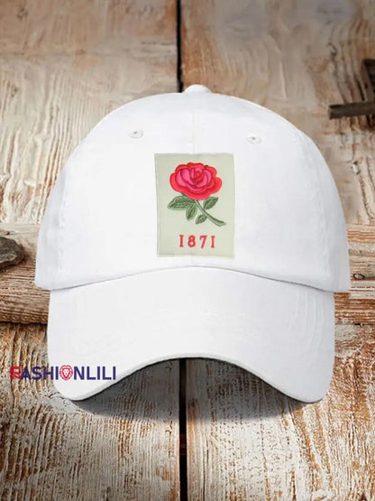 Unisex England Rugby Lover Printed Hat White / ONE